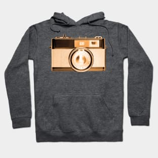 Gold/Orange - Vintage 1960s Rangefinder Camera Hoodie